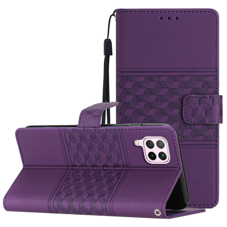 Diamond Embossed Skin Feel Leather Phone Case with Lanyard, For Huawei P20 Lite, For Huawei P20 Pro, For Huawei P30, For Huawei P30 Lite, For Huawei P30 Pro, For Huawei P40, For Huawei P40 Lite, For Huawei P40 Pro