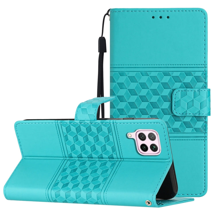 Diamond Embossed Skin Feel Leather Phone Case with Lanyard, For Huawei P20 Lite, For Huawei P20 Pro, For Huawei P30, For Huawei P30 Lite, For Huawei P30 Pro, For Huawei P40, For Huawei P40 Lite, For Huawei P40 Pro