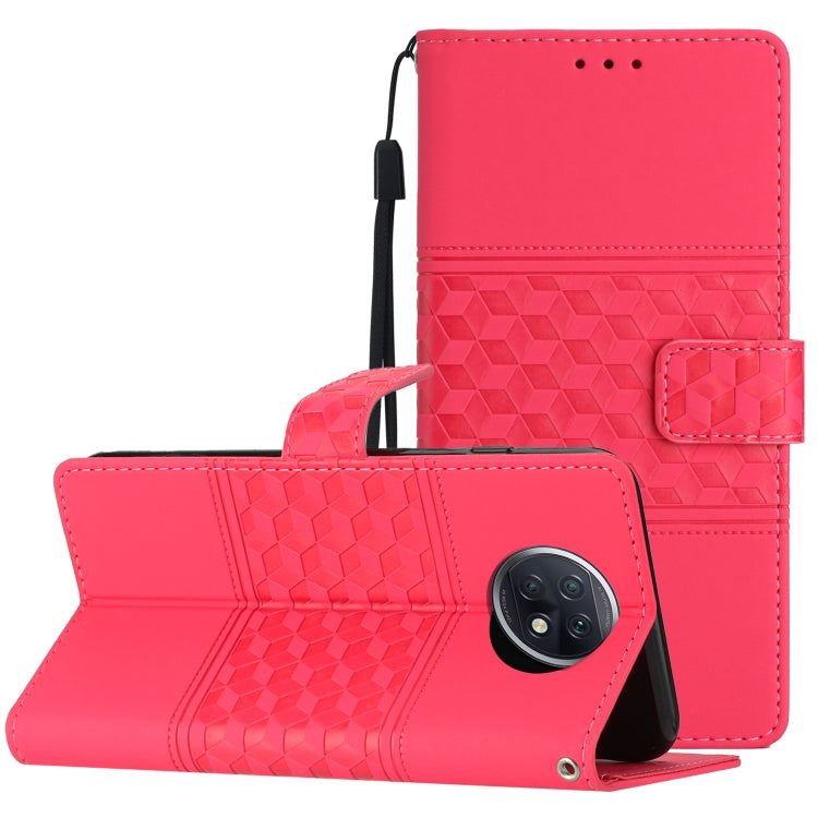 Diamond Embossed Skin Feel Leather Phone Case with Lanyard, For Xiaomi Redmi Note 9 5G / Note 9T, For Xiaomi Redmi 9A, For Xiaomi Redmi 9C, For Xiaomi Redmi 10, For Xiaomi Redmi 10 2022, For Xiaomi Redmi 10A, For Xiaomi Redmi 10C, For Xiaomi Redmi A1