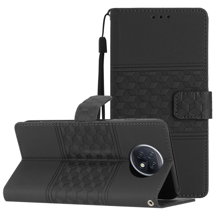 Diamond Embossed Skin Feel Leather Phone Case with Lanyard, For Xiaomi Redmi Note 9 5G / Note 9T, For Xiaomi Redmi 9A, For Xiaomi Redmi 9C, For Xiaomi Redmi 10, For Xiaomi Redmi 10 2022, For Xiaomi Redmi 10A, For Xiaomi Redmi 10C, For Xiaomi Redmi A1