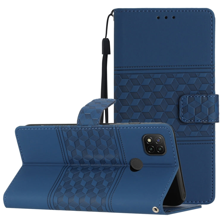 Diamond Embossed Skin Feel Leather Phone Case with Lanyard, For Xiaomi Redmi Note 9 5G / Note 9T, For Xiaomi Redmi 9A, For Xiaomi Redmi 9C, For Xiaomi Redmi 10, For Xiaomi Redmi 10 2022, For Xiaomi Redmi 10A, For Xiaomi Redmi 10C, For Xiaomi Redmi A1