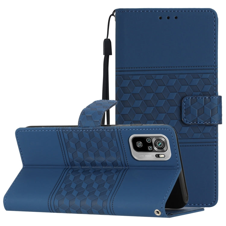 Diamond Embossed Skin Feel Leather Phone Case with Lanyard, For Xiaomi Redmi Note 8T, For Xiaomi Redmi Note 10 / Note 10S, For Xiaomi Redmi Note 10 5G, For Xiaomi Redmi Note 10 Pro / 10 Pro Max, For Xiaomi Redmi Note 11 Pro Global                      ...