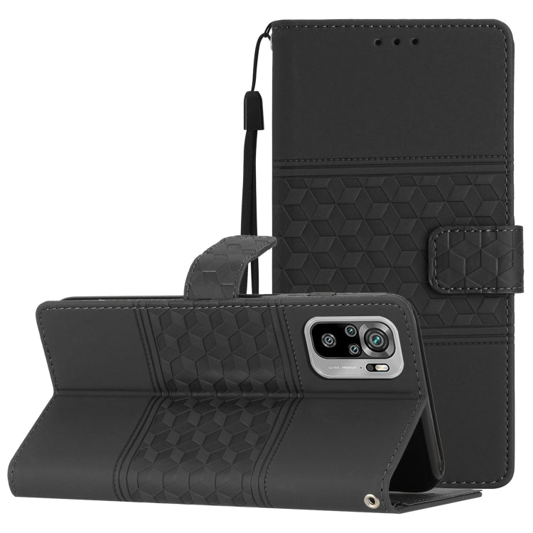 Diamond Embossed Skin Feel Leather Phone Case with Lanyard, For Xiaomi Redmi Note 8T, For Xiaomi Redmi Note 10 / Note 10S, For Xiaomi Redmi Note 10 5G, For Xiaomi Redmi Note 10 Pro / 10 Pro Max, For Xiaomi Redmi Note 11 Pro Global                      ...