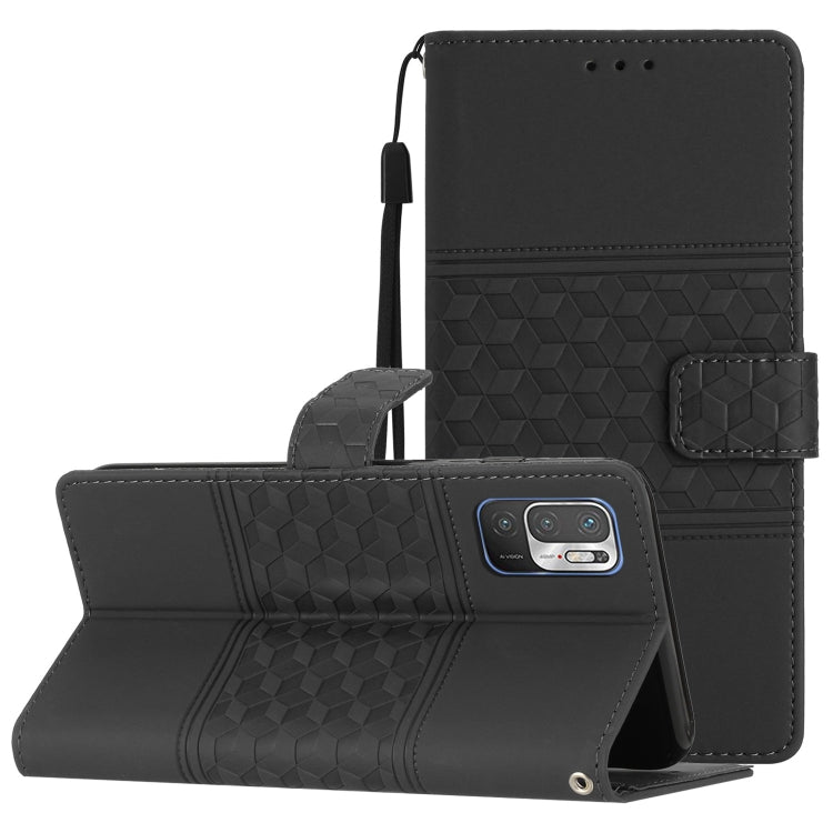 Diamond Embossed Skin Feel Leather Phone Case with Lanyard, For Xiaomi Redmi Note 8T, For Xiaomi Redmi Note 10 / Note 10S, For Xiaomi Redmi Note 10 5G, For Xiaomi Redmi Note 10 Pro / 10 Pro Max, For Xiaomi Redmi Note 11 Pro Global                      ...