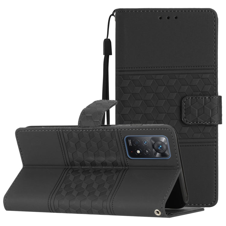 Diamond Embossed Skin Feel Leather Phone Case with Lanyard, For Xiaomi Redmi Note 8T, For Xiaomi Redmi Note 10 / Note 10S, For Xiaomi Redmi Note 10 5G, For Xiaomi Redmi Note 10 Pro / 10 Pro Max, For Xiaomi Redmi Note 11 Pro Global                      ...