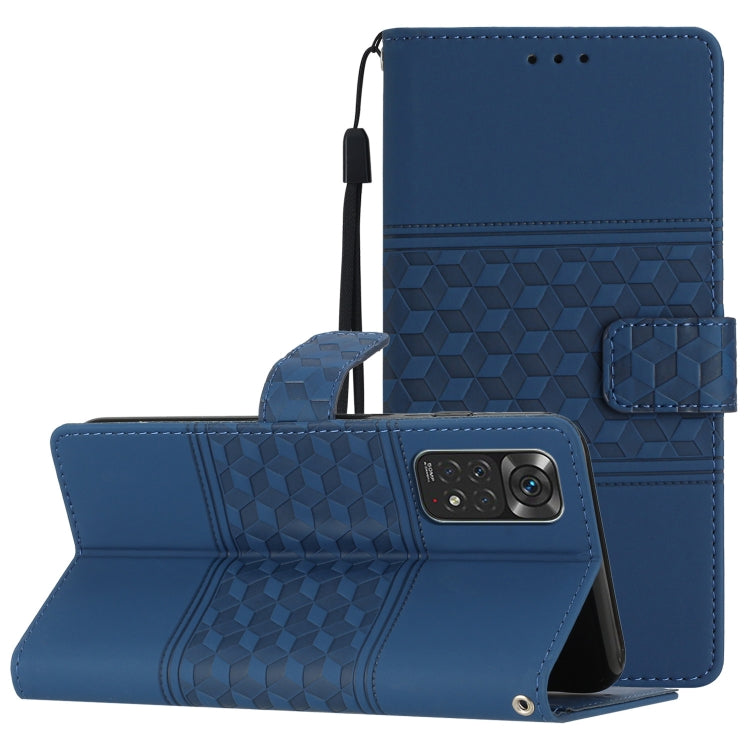 Diamond Embossed Skin Feel Leather Phone Case with Lanyard, For Xiaomi Redmi Note 8T, For Xiaomi Redmi Note 10 / Note 10S, For Xiaomi Redmi Note 10 5G, For Xiaomi Redmi Note 10 Pro / 10 Pro Max, For Xiaomi Redmi Note 11 Pro Global                      ...