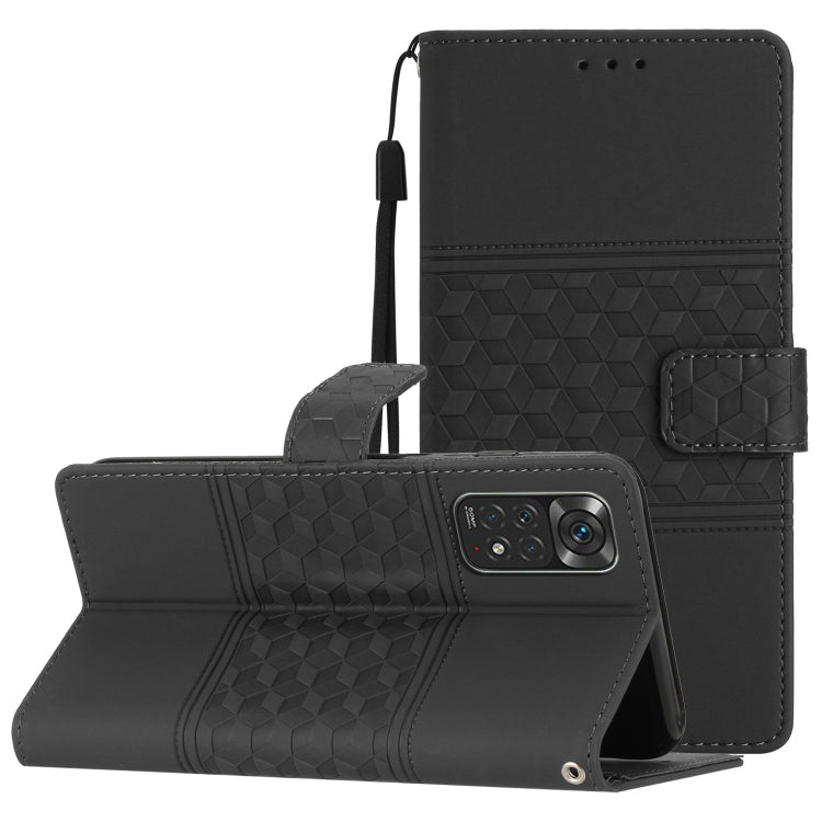Diamond Embossed Skin Feel Leather Phone Case with Lanyard, For Xiaomi Redmi Note 8T, For Xiaomi Redmi Note 10 / Note 10S, For Xiaomi Redmi Note 10 5G, For Xiaomi Redmi Note 10 Pro / 10 Pro Max, For Xiaomi Redmi Note 11 Pro Global                      ...