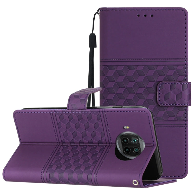 Diamond Embossed Skin Feel Leather Phone Case with Lanyard, For Xiaomi Redmi Note 8T, For Xiaomi Redmi Note 10 / Note 10S, For Xiaomi Redmi Note 10 5G, For Xiaomi Redmi Note 10 Pro / 10 Pro Max, For Xiaomi Redmi Note 11 Pro Global                      ...