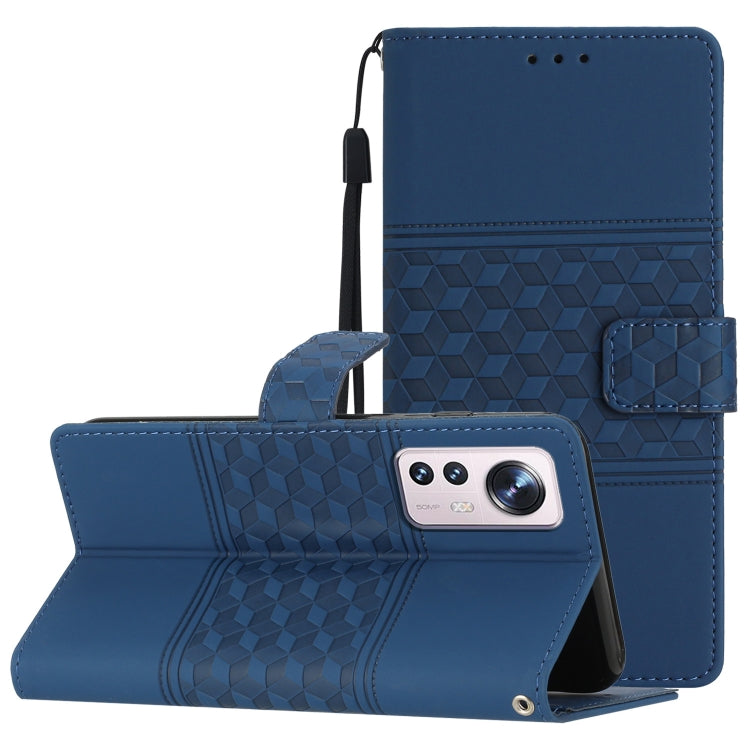 Diamond Embossed Skin Feel Leather Phone Case with Lanyard, For Xiaomi Mi 11 Lite, For Xiaomi Mi 11 Pro, For Xiaomi Mi 11T / 11T Pro, For Xiaomi 12 Lite, For Xiaomi 12 Pro, For Xiaomi 12T / 12T Pro, For Xiaomi Mi 11 Ultra