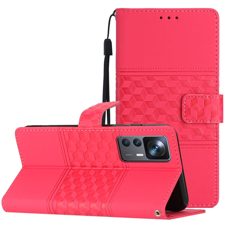 Diamond Embossed Skin Feel Leather Phone Case with Lanyard, For Xiaomi Mi 11 Lite, For Xiaomi Mi 11 Pro, For Xiaomi Mi 11T / 11T Pro, For Xiaomi 12 Lite, For Xiaomi 12 Pro, For Xiaomi 12T / 12T Pro, For Xiaomi Mi 11 Ultra
