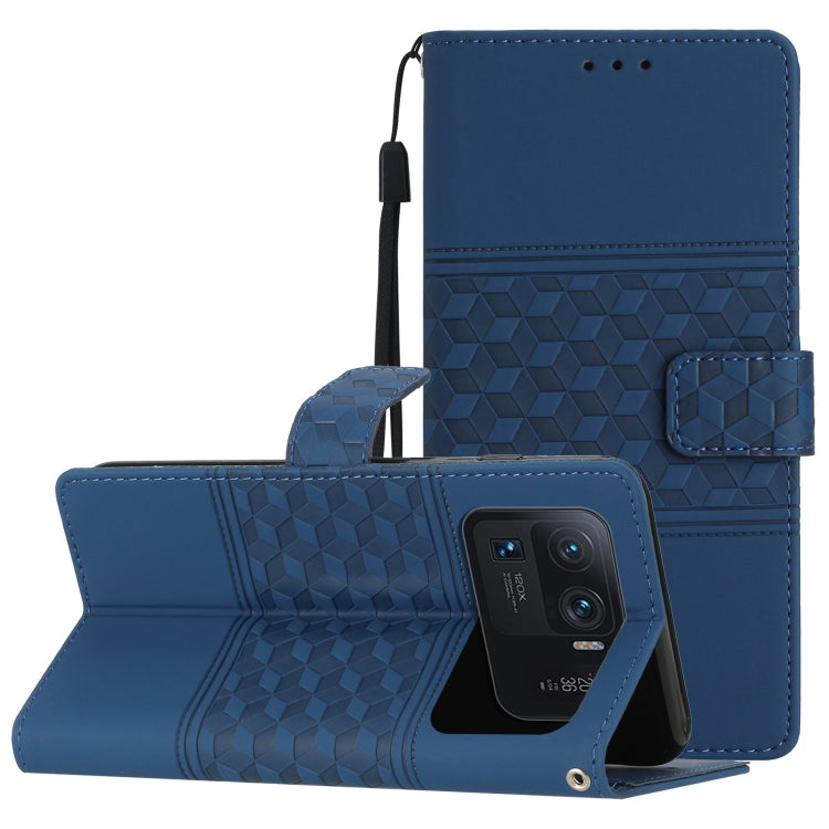 Diamond Embossed Skin Feel Leather Phone Case with Lanyard, For Xiaomi Mi 11 Lite, For Xiaomi Mi 11 Pro, For Xiaomi Mi 11T / 11T Pro, For Xiaomi 12 Lite, For Xiaomi 12 Pro, For Xiaomi 12T / 12T Pro, For Xiaomi Mi 11 Ultra