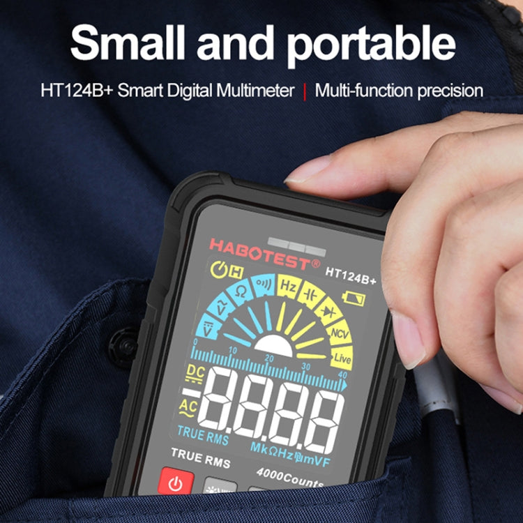 HABOTEST Mini Digital Display High-precision Multimeter, HT124B, HT124B+, HT124A, HT124A+