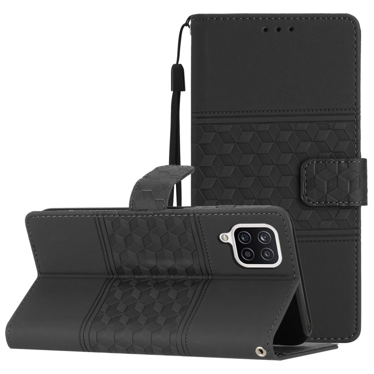 Diamond Embossed Skin Feel Leather Phone Case with Lanyard, For Samsung Galaxy A10 / M10, For Samsung Galaxy A12, For Samsung Galaxy A13 4G, For Samsung Galaxy A13 5G, For Samsung Galaxy A14 5G, For Samsung Galaxy A20 / A30, For Samsung Galaxy A20e����...