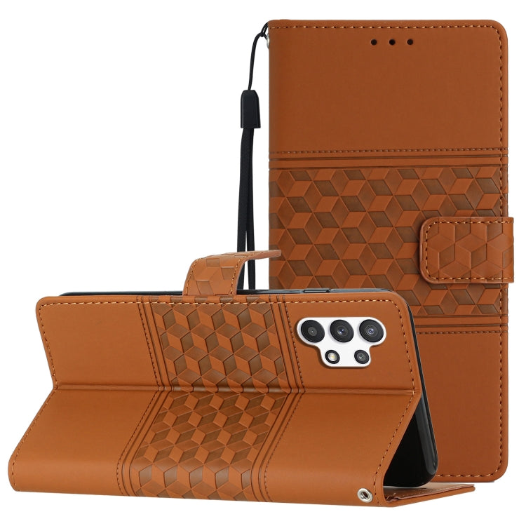 Diamond Embossed Skin Feel Leather Phone Case with Lanyard, For Samsung Galaxy A10 / M10, For Samsung Galaxy A12, For Samsung Galaxy A13 4G, For Samsung Galaxy A13 5G, For Samsung Galaxy A14 5G, For Samsung Galaxy A20 / A30, For Samsung Galaxy A20e����...