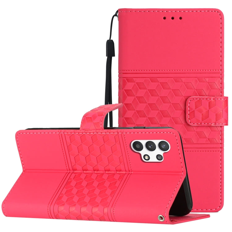 Diamond Embossed Skin Feel Leather Phone Case with Lanyard, For Samsung Galaxy A10 / M10, For Samsung Galaxy A12, For Samsung Galaxy A13 4G, For Samsung Galaxy A13 5G, For Samsung Galaxy A14 5G, For Samsung Galaxy A20 / A30, For Samsung Galaxy A20e    ...