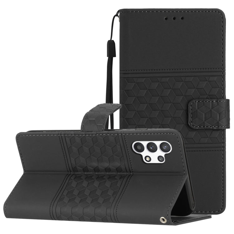 Diamond Embossed Skin Feel Leather Phone Case with Lanyard, For Samsung Galaxy A10 / M10, For Samsung Galaxy A12, For Samsung Galaxy A13 4G, For Samsung Galaxy A13 5G, For Samsung Galaxy A14 5G, For Samsung Galaxy A20 / A30, For Samsung Galaxy A20e    ...