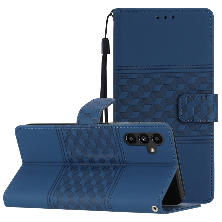 Diamond Embossed Skin Feel Leather Phone Case with Lanyard, For Samsung Galaxy A10 / M10, For Samsung Galaxy A12, For Samsung Galaxy A13 4G, For Samsung Galaxy A13 5G, For Samsung Galaxy A14 5G, For Samsung Galaxy A20 / A30, For Samsung Galaxy A20e    ...