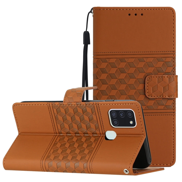 Diamond Embossed Skin Feel Leather Phone Case with Lanyard, For Samsung Galaxy A10 / M10, For Samsung Galaxy A12, For Samsung Galaxy A13 4G, For Samsung Galaxy A13 5G, For Samsung Galaxy A14 5G, For Samsung Galaxy A20 / A30, For Samsung Galaxy A20e����...