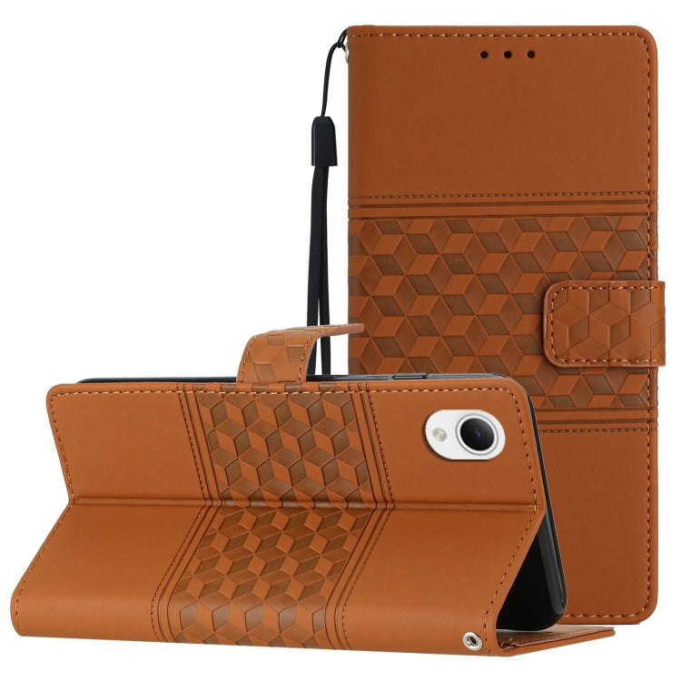 Diamond Embossed Skin Feel Leather Phone Case with Lanyard, For Samsung Galaxy A22 4G, For Samsung Galaxy A22 5G, For Samsung Galaxy A23 5G, For Samsung Galaxy A23e / A23s, For Samsung Galaxy A32 4G, For Samsung Galaxy A32 5G, For Samsung Galaxy A33���...