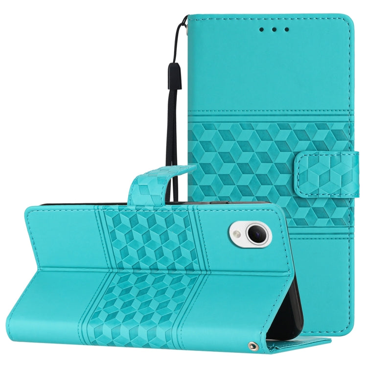 Diamond Embossed Skin Feel Leather Phone Case with Lanyard, For Samsung Galaxy A22 4G, For Samsung Galaxy A22 5G, For Samsung Galaxy A23 5G, For Samsung Galaxy A23e / A23s, For Samsung Galaxy A32 4G, For Samsung Galaxy A32 5G, For Samsung Galaxy A33���...