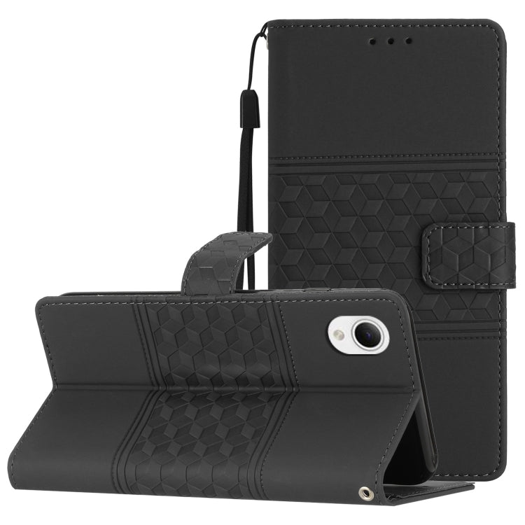 Diamond Embossed Skin Feel Leather Phone Case with Lanyard, For Samsung Galaxy A22 4G, For Samsung Galaxy A22 5G, For Samsung Galaxy A23 5G, For Samsung Galaxy A23e / A23s, For Samsung Galaxy A32 4G, For Samsung Galaxy A32 5G, For Samsung Galaxy A33   ...