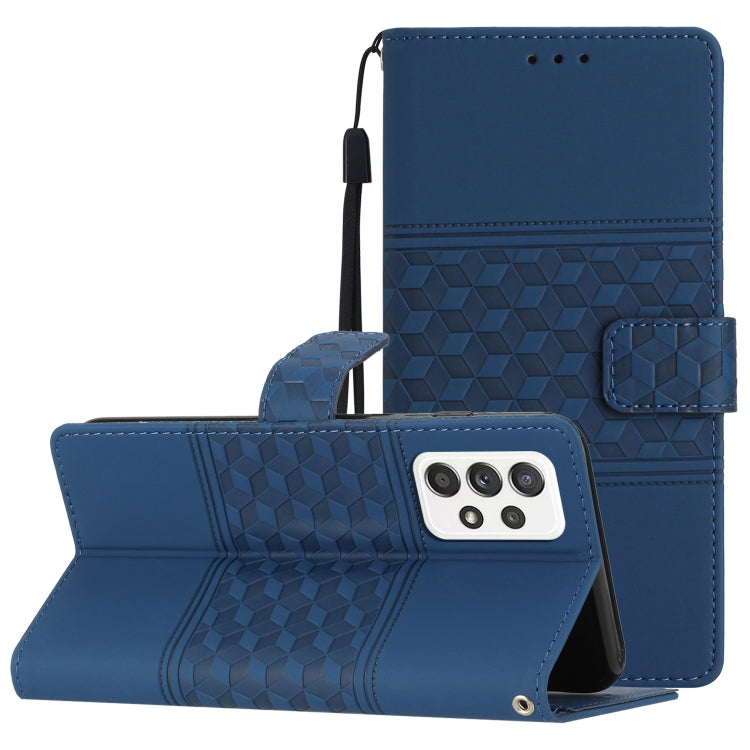 Diamond Embossed Skin Feel Leather Phone Case with Lanyard, For Samsung Galaxy A22 4G, For Samsung Galaxy A22 5G, For Samsung Galaxy A23 5G, For Samsung Galaxy A23e / A23s, For Samsung Galaxy A32 4G, For Samsung Galaxy A32 5G, For Samsung Galaxy A33   ...