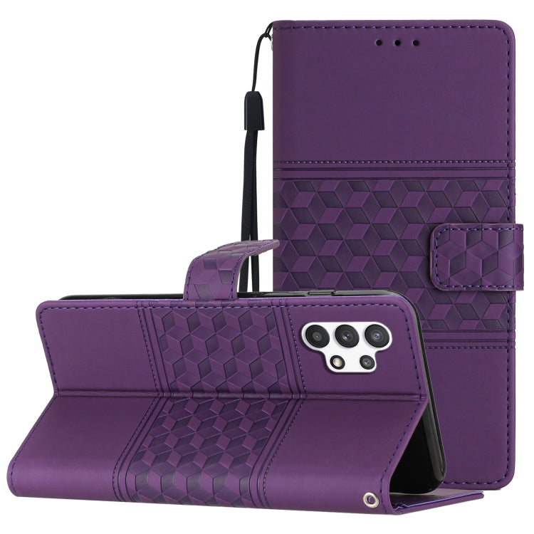 Diamond Embossed Skin Feel Leather Phone Case with Lanyard, For Samsung Galaxy A22 4G, For Samsung Galaxy A22 5G, For Samsung Galaxy A23 5G, For Samsung Galaxy A23e / A23s, For Samsung Galaxy A32 4G, For Samsung Galaxy A32 5G, For Samsung Galaxy A33   ...