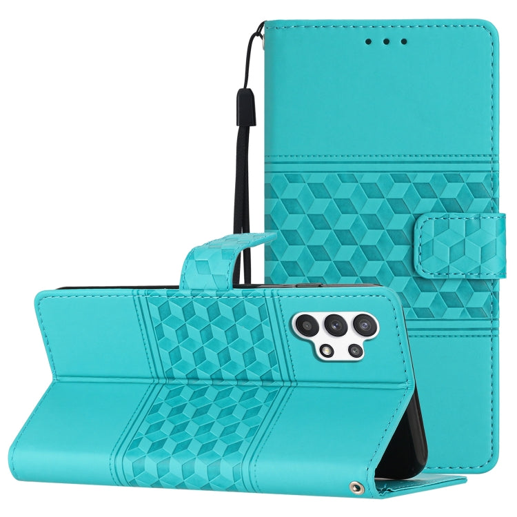 Diamond Embossed Skin Feel Leather Phone Case with Lanyard, For Samsung Galaxy A22 4G, For Samsung Galaxy A22 5G, For Samsung Galaxy A23 5G, For Samsung Galaxy A23e / A23s, For Samsung Galaxy A32 4G, For Samsung Galaxy A32 5G, For Samsung Galaxy A33���...