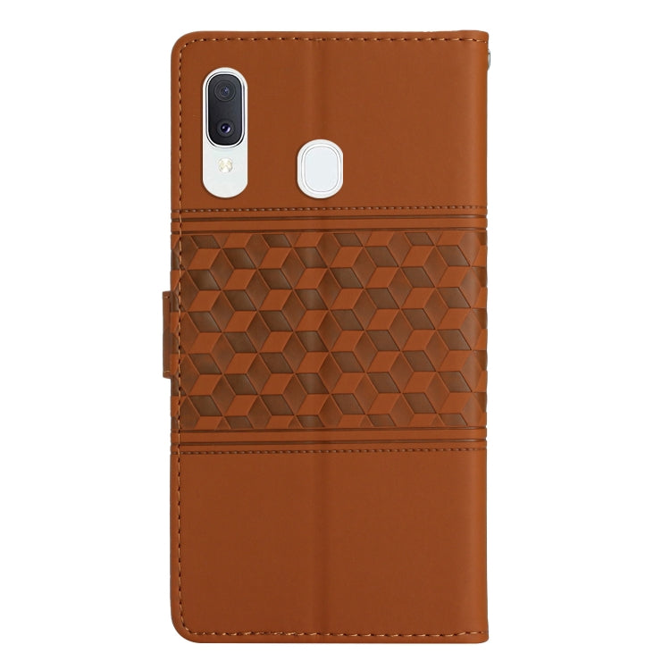 Diamond Embossed Skin Feel Leather Phone Case with Lanyard, For Samsung Galaxy A40, For Samsung Galaxy A41, For Samsung Galaxy A42, For Samsung Galaxy A50, For Samsung Galaxy A51, For Samsung Galaxy A52, For Samsung Galaxy A53, For Samsung Galaxy A54