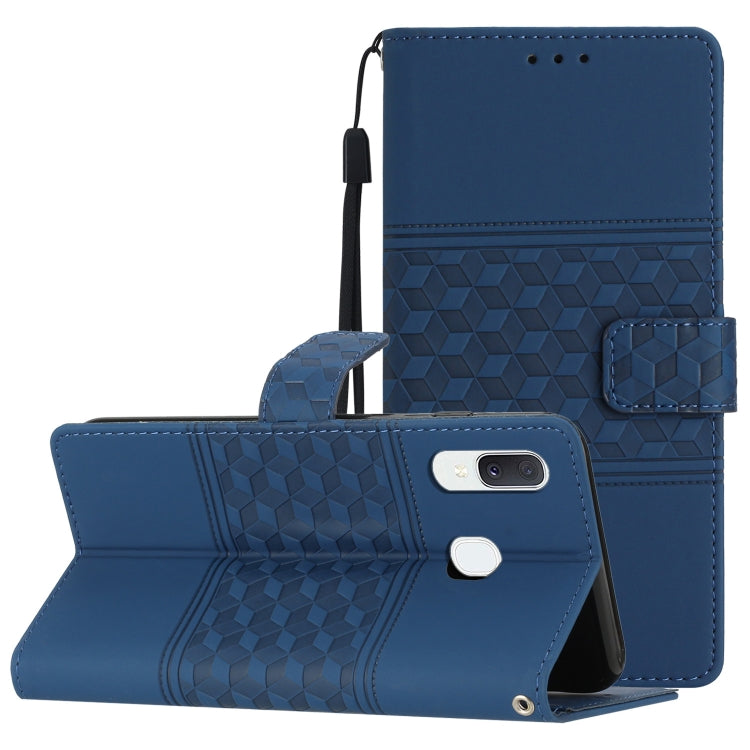 Diamond Embossed Skin Feel Leather Phone Case with Lanyard, For Samsung Galaxy A40, For Samsung Galaxy A41, For Samsung Galaxy A42, For Samsung Galaxy A50, For Samsung Galaxy A51, For Samsung Galaxy A52, For Samsung Galaxy A53, For Samsung Galaxy A54