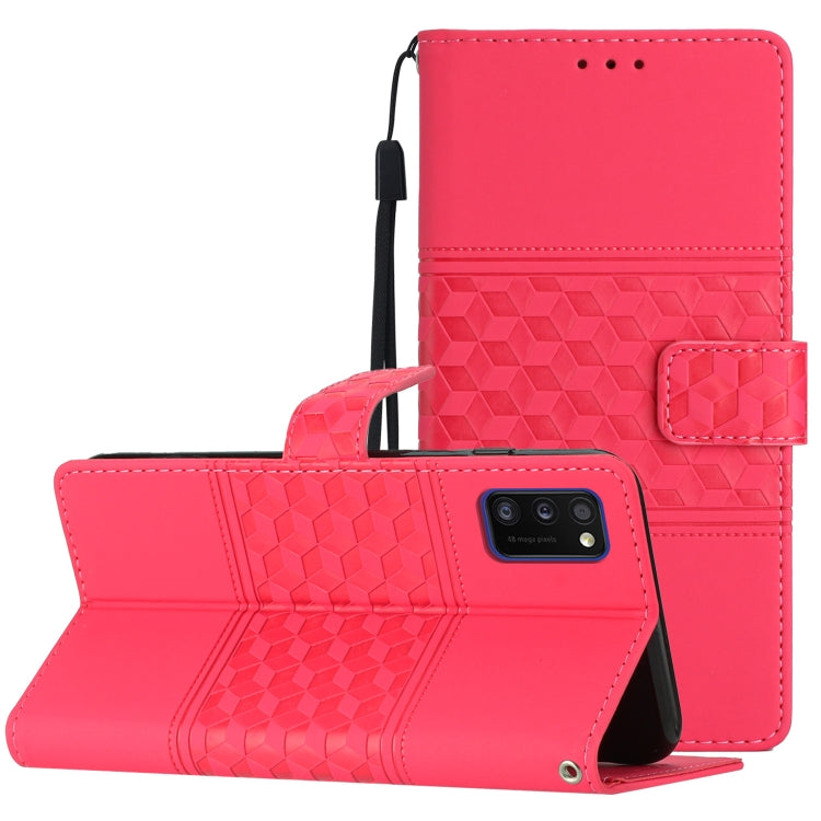 Diamond Embossed Skin Feel Leather Phone Case with Lanyard, For Samsung Galaxy A40, For Samsung Galaxy A41, For Samsung Galaxy A42, For Samsung Galaxy A50, For Samsung Galaxy A51, For Samsung Galaxy A52, For Samsung Galaxy A53, For Samsung Galaxy A54