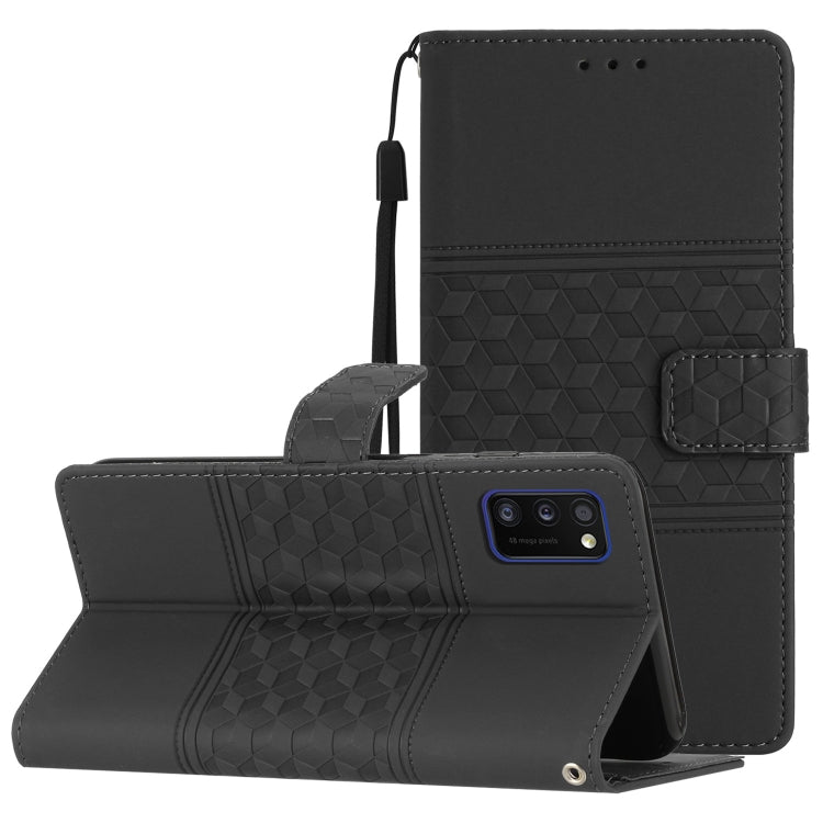 Diamond Embossed Skin Feel Leather Phone Case with Lanyard, For Samsung Galaxy A40, For Samsung Galaxy A41, For Samsung Galaxy A42, For Samsung Galaxy A50, For Samsung Galaxy A51, For Samsung Galaxy A52, For Samsung Galaxy A53, For Samsung Galaxy A54