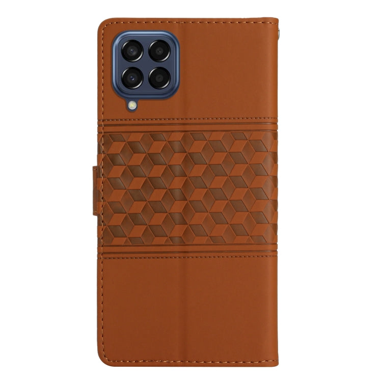 Diamond Embossed Skin Feel Leather Phone Case with Lanyard, For Samsung Galaxy M53, For Samsung Galaxy Note 8, For Samsung Galaxy Note9, For Samsung Galaxy Note10, For Samsung Galaxy Note10+, For Samsung Galaxy Note20, For Samsung Galaxy Note20 Ultra  ...