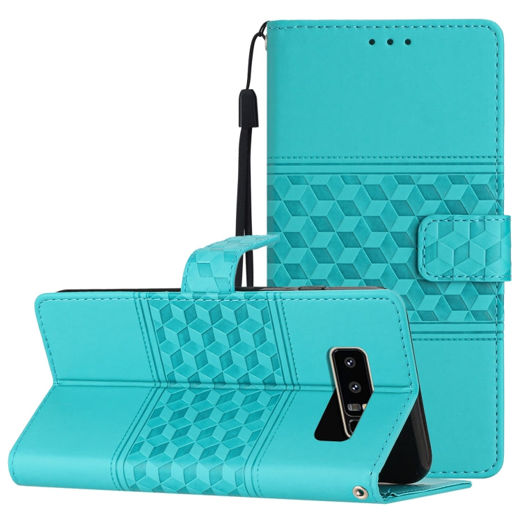 Diamond Embossed Skin Feel Leather Phone Case with Lanyard, For Samsung Galaxy M53, For Samsung Galaxy Note 8, For Samsung Galaxy Note9, For Samsung Galaxy Note10, For Samsung Galaxy Note10+, For Samsung Galaxy Note20, For Samsung Galaxy Note20 Ultra  ...