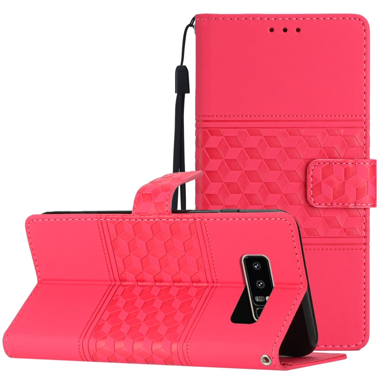 Diamond Embossed Skin Feel Leather Phone Case with Lanyard, For Samsung Galaxy M53, For Samsung Galaxy Note 8, For Samsung Galaxy Note9, For Samsung Galaxy Note10, For Samsung Galaxy Note10+, For Samsung Galaxy Note20, For Samsung Galaxy Note20 Ultra  ...