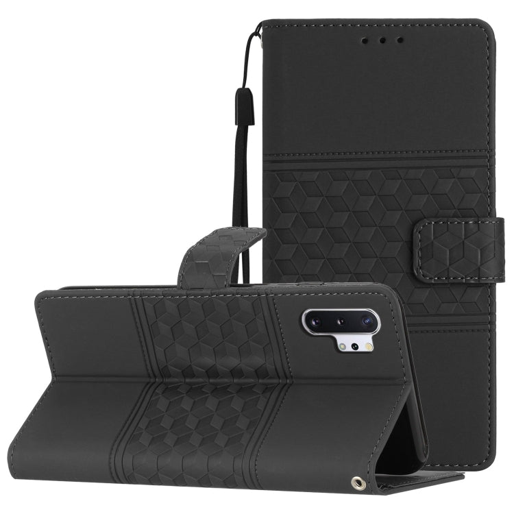 Diamond Embossed Skin Feel Leather Phone Case with Lanyard, For Samsung Galaxy M53, For Samsung Galaxy Note 8, For Samsung Galaxy Note9, For Samsung Galaxy Note10, For Samsung Galaxy Note10+, For Samsung Galaxy Note20, For Samsung Galaxy Note20 Ultra  ...