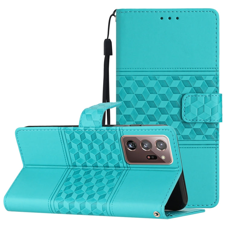 Diamond Embossed Skin Feel Leather Phone Case with Lanyard, For Samsung Galaxy M53, For Samsung Galaxy Note 8, For Samsung Galaxy Note9, For Samsung Galaxy Note10, For Samsung Galaxy Note10+, For Samsung Galaxy Note20, For Samsung Galaxy Note20 Ultra  ...