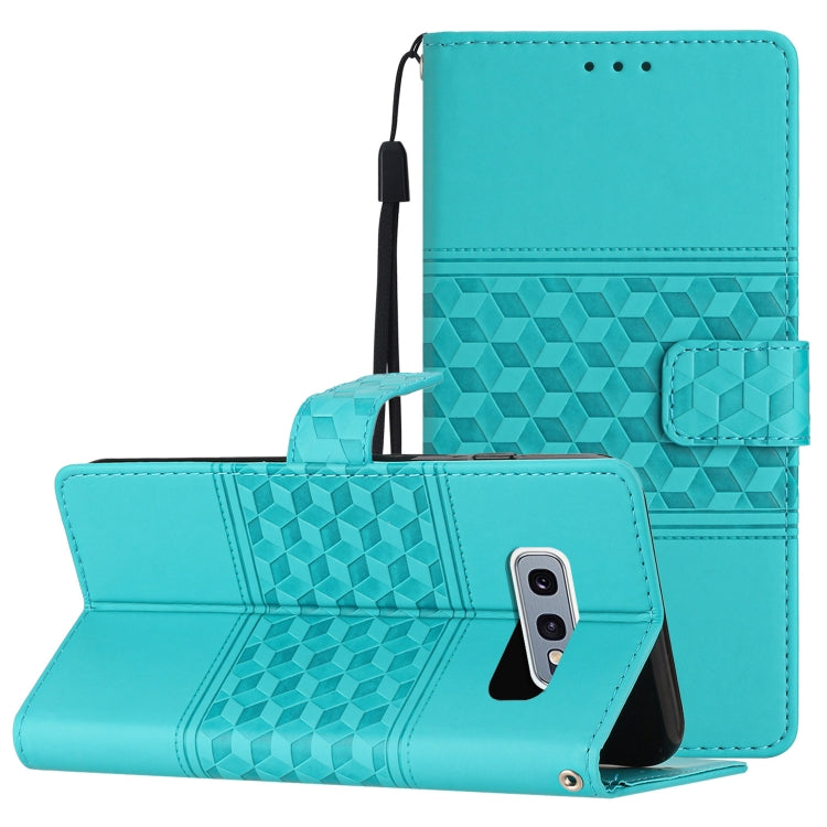 Diamond Embossed Skin Feel Leather Phone Case with Lanyard, For Samsung Galaxy S10+, For Samsung Galaxy S10E, For Samsung Galaxy S20, For Samsung Galaxy S20 FE, For Samsung Galaxy S20+, For Samsung Galaxy S20 Ultra, For Samsung Galaxy S21 5G           ...