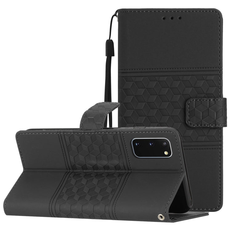 Diamond Embossed Skin Feel Leather Phone Case with Lanyard, For Samsung Galaxy S10+, For Samsung Galaxy S10E, For Samsung Galaxy S20, For Samsung Galaxy S20 FE, For Samsung Galaxy S20+, For Samsung Galaxy S20 Ultra, For Samsung Galaxy S21 5G           ...