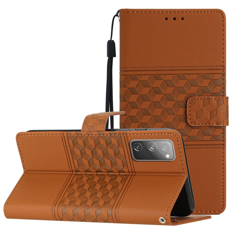 Diamond Embossed Skin Feel Leather Phone Case with Lanyard, For Samsung Galaxy S10+, For Samsung Galaxy S10E, For Samsung Galaxy S20, For Samsung Galaxy S20 FE, For Samsung Galaxy S20+, For Samsung Galaxy S20 Ultra, For Samsung Galaxy S21 5G           ...