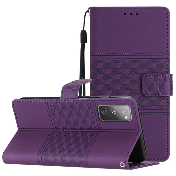 Diamond Embossed Skin Feel Leather Phone Case with Lanyard, For Samsung Galaxy S10+, For Samsung Galaxy S10E, For Samsung Galaxy S20, For Samsung Galaxy S20 FE, For Samsung Galaxy S20+, For Samsung Galaxy S20 Ultra, For Samsung Galaxy S21 5G           ...