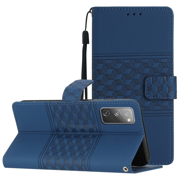 Diamond Embossed Skin Feel Leather Phone Case with Lanyard, For Samsung Galaxy S10+, For Samsung Galaxy S10E, For Samsung Galaxy S20, For Samsung Galaxy S20 FE, For Samsung Galaxy S20+, For Samsung Galaxy S20 Ultra, For Samsung Galaxy S21 5G           ...