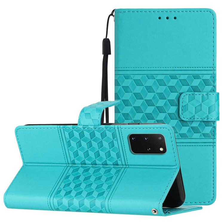 Diamond Embossed Skin Feel Leather Phone Case with Lanyard, For Samsung Galaxy S10+, For Samsung Galaxy S10E, For Samsung Galaxy S20, For Samsung Galaxy S20 FE, For Samsung Galaxy S20+, For Samsung Galaxy S20 Ultra, For Samsung Galaxy S21 5G           ...