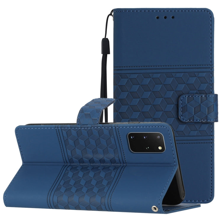 Diamond Embossed Skin Feel Leather Phone Case with Lanyard, For Samsung Galaxy S10+, For Samsung Galaxy S10E, For Samsung Galaxy S20, For Samsung Galaxy S20 FE, For Samsung Galaxy S20+, For Samsung Galaxy S20 Ultra, For Samsung Galaxy S21 5G           ...