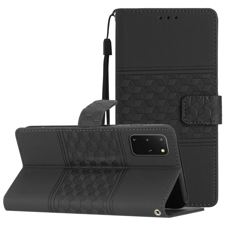 Diamond Embossed Skin Feel Leather Phone Case with Lanyard, For Samsung Galaxy S10+, For Samsung Galaxy S10E, For Samsung Galaxy S20, For Samsung Galaxy S20 FE, For Samsung Galaxy S20+, For Samsung Galaxy S20 Ultra, For Samsung Galaxy S21 5G           ...