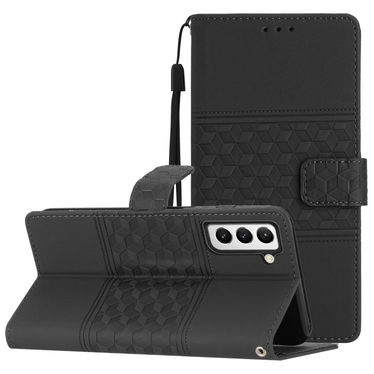 Diamond Embossed Skin Feel Leather Phone Case with Lanyard, For Samsung Galaxy S10+, For Samsung Galaxy S10E, For Samsung Galaxy S20, For Samsung Galaxy S20 FE, For Samsung Galaxy S20+, For Samsung Galaxy S20 Ultra, For Samsung Galaxy S21 5G           ...