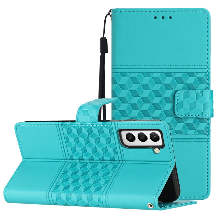 Diamond Embossed Skin Feel Leather Phone Case with Lanyard, For Samsung Galaxy S10+, For Samsung Galaxy S10E, For Samsung Galaxy S20, For Samsung Galaxy S20 FE, For Samsung Galaxy S20+, For Samsung Galaxy S20 Ultra, For Samsung Galaxy S21 5G           ...