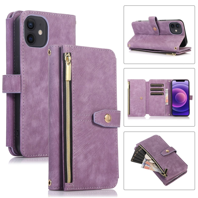 Dream 9-Card Wallet Zipper Bag Leather Phone Case, For iPhone 14, For iPhone 14 Plus, For iPhone 14 Pro, For iPhone 14 Pro Max, For iPhone 13, For iPhone 13 Pro, For iPhone 13 Pro Max, For iPhone 12 mini