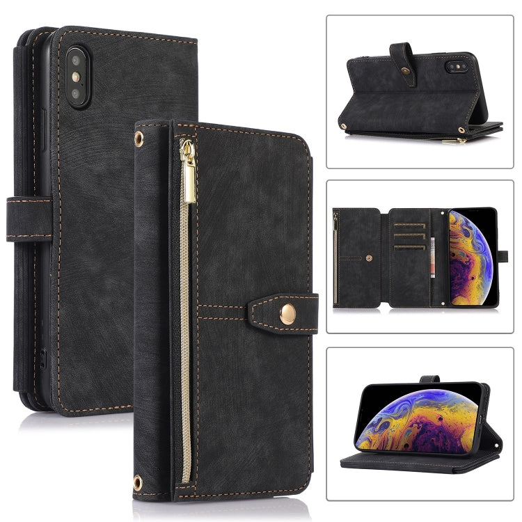 Dream 9-Card Wallet Zipper Bag Leather Phone Case, For iPhone 12, For iPhone 12 Pro, For iPhone 12 Pro Max, For iPhone 11, For iPhone 11 Pro, For iPhone 11 Pro Max, For iPhone X / XS, For iPhone XR