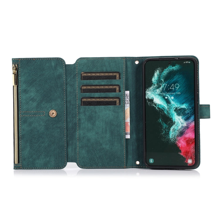 Dream 9-Card Wallet Zipper Bag Leather Phone Case, For Samsung Galaxy S23 5G, For Samsung Galaxy S23+ 5G, For Samsung Galaxy S23 Ultra 5G, For Samsung Galaxy S22 5G, For Samsung Galaxy S22+ 5G, For Samsung Galaxy S22 Ultra 5G, For Samsung Galaxy S21 5G...